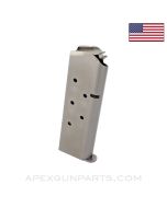 Colt 1911 Officer, Colt Defender New Agent Magazine 7rd, .45 Auto, Stainless Steel *NEW*