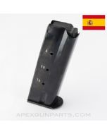 Astra A-80 Magazine, 15rds, Blued Steel, Black Plastic Follower, 9mm, *Good*