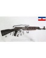 Yugoslavian M64 Fixed Stock Parts Kit, w/ Original Populated Barrel, Partially Matching, 7.62x39 *Fair* 