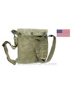 U.S. M25A1 Gas Mask Field Bag, OD Green Canvas, *Good* 