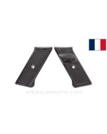 French MAT-49 Pistol Grip Set, Brown Plastic *Good*