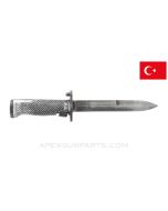 M5 Bayonet for M1 Garand Rifle, has Aluminum Grips, Turkish Issue *Good*