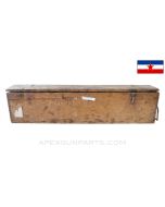 Yugoslavian M37 "Zbrojevka" ZB30J Machine Gun Transit Chest, Wood, *Fair* 