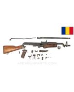 Romanian M63 AKM Fixed Stock Parts Kit, w/ Original 16.25" Barrel, Matching BCG & Trunnion, 7.62x39 *Good* 