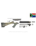 Rhodesian FAL Rifle Parts Kit, w/ Polymer Stock, Grip & Handguard, Camo Painted, 7.62x51 NATO *Good*