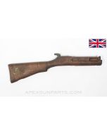 British Lanchester SMG Project Stock, 22.5", Stripped w/ Takedown Lever Assembly, Egyptian Cutaway Trainer Marked *Fair* 