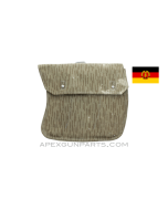 East German AK-47 Magazine Pouch, 3-Cell, Rain Drop Pattern, Canvas *Very Good*