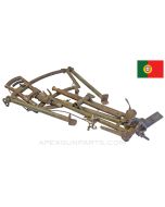 Madsen LMG Tripod, w/ Paddle Trigger, Green Painted, Portuguese Issued *Fair* 