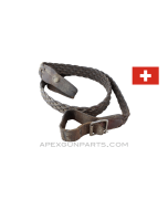 Swiss Schmidt-Rubin K31 Club Sling, Braided Leather *Good*
