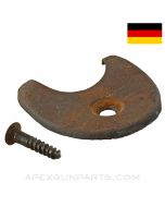 German K98k Mauser Kriegsmodell Stock Nose Cap, w/ Screw *Good*