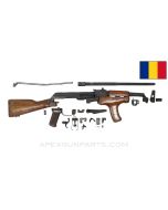 Romanian Carfil Arsenal M63 AKM Fixed Stock Parts Kit, w/ Wood Foregrip & Original 16.25" Barrel, 2 Matching Parts, 7.62x39 *Good*  