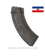 AK-47 Magazine w/Bolt Hold Open, 30rd Steel, Yugoslavian M64 *Fair/Rusty*