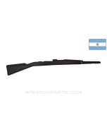 M1909 Argentine Mauser Cavalry Carbine Stock Set, 41.5", Repaired Handguard, Wood, *Good*