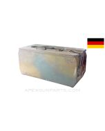 German WWII Machine Gun Service / Ammunition Box, Reichswehr camouflage Painted, Waffen Marked *Good* 