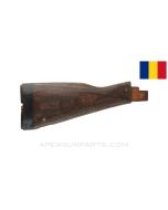 Romanian AK-47 / AKM Laminated Buttstock, Stripped, "G" Black Band, Wood, *Very Good*