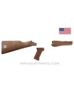 WASR-10 / AK-47 Century Arms 50th Anniversary Stock Set, Walnut, With Medallion, US Made 922(r)  *NOS* 