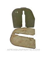 SG-43 Armor Plate, For Carriage Mount, Tan or Green Painted Steel *Good* 