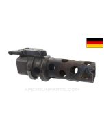 German MG-34 Front Barrel Jacket Stub W/Front Sight, Saw Cut *Good* 