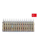 8mm Hotchkiss (Machine Gun) - M1922 Steel Feed Strip w/ 15 Rounds Turkish, FMJ *Tarnished* 