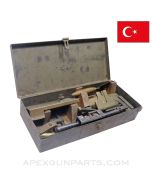 Turkish Hotchkiss M1922 Strip Loader Set, Complete,  w/ Transit Case, 7.92x57 Mauser *Good* 