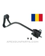 Romanian AKM Side Folding Stock Assembly w/ Screws, Lever Type, Blued, 7.62x39, *Good*
