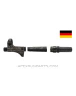 MP-40 Front Sight Base, Hood and Cut Barrel Pieces *Fair*