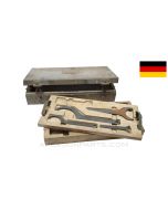 German Flak 30 20mm Gun Tool Chest, w/ Tray Inserts & Various Tools, WWII, Metal Shell over Wood Box *Fair*