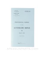 MAS 49 Rifle Provisional Notice, Paperback, Translation from Original *NEW*