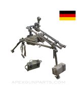 German H&K MG-3 Field Tripod, Complete, w/ Hensoldt Optic & Battery Box, *Good* 