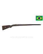 Brazilian 1908 Mauser Stock, 43.5", Stripped, Floral Cartouche, Wood *Fair*