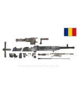 ZB37 MG Parts Kit Romanian Contract, Gas Regulator Lacks Spring, No Front Sight Protector, w/ Demilled Barrel & 4 Receiver Sections, 7.9x57mm *Good*