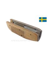 Swedish M1937 BAR Handguard, Checkered Wood, w/ Cracks & Repairs *Fair*