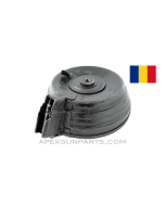 Project AK-47 Magazine, 75rd Drum, 7.62X39, Romanian Military Issue *As-Is* 