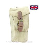 British Lewis / Vickers MG P37 Gunners Accessory Pouch, Khaki Canvas *Good*  