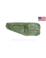 M60 Barrel Carrier Case, Nylon & Vinyl, w/ Strap, Dark Green *NOS*