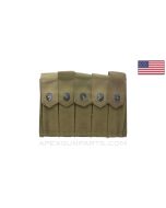 Thompson SMG 5 (20rd) Magazine Divided Pouch, Canvas *Very Good* 
