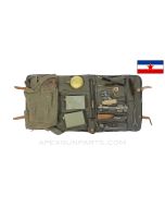 Yugoslavian M53 / MG-42 Accessory Kit w/Tools, Complete Bolt, Wrench, Stuck Shell Extractor, Action Cover, in Canvas Pouch, *Very Good*