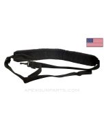 USGI Light Machine Gun Sling, Black Nylon, Single Hook *Good* 