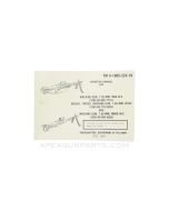 M60 / M60D Machine Gun Operator's Manual, Paperback, 1985, TM 9-1005-224-10 *Good*