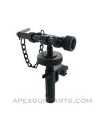 T&E Mechanism, Fits M3 Tripod & M2 .50 Browning, Complete with Long Pin *Good to Very Good* 