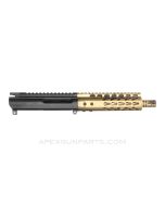 AR15 Upper Receiver, Mixed Manufacture, Gold / Silver / Tan, Short Barrels, .223 *USED*