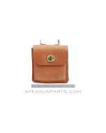 M1 Carbine Leather Belt Pouch, Brown, Colombian, *NOS*