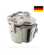 MG-34 / MG-42 / M53 Detachable Drum for 50rd Belts, Gurttrommel, No Back Plate Retainer Clip, 8mm Mauser *Fair*