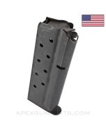 Colt 1911 Government / Commander Magazine 9rd, Blued W / Black Follower, 9mm *Very Good*