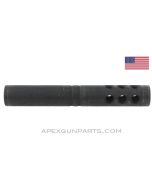 AK Barrel Extension / Flash Hider, 5", Parkerized, 14x1 LH *NOS*