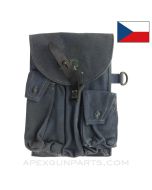 Czech MP-40 Magazine Belt Pouch, Balkan War Issue, Blue Canvas *Good* 