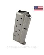 Colt 1911 Government / Commander Magazine, 8rd, Stainless, 9mm *NEW*