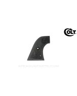 Colt Single Action, Right Grip, Eagle, No Grip Screw Nut, Drilled Hole Thru, Black Plastic *Good*