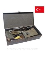 Turkish Hotchkiss M1922 Strip Loader Set, Complete, w/ Transit Case, 7.92x57 Mauser *Fair*