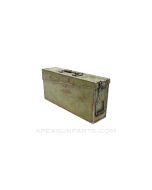 Yugoslavian M53/MG42 Ammo Can, Green Painted, Bent/Missing Latch Handle, 7.92x57, *Poor*